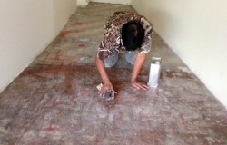 Epoxy Painting on floor tiles AMK